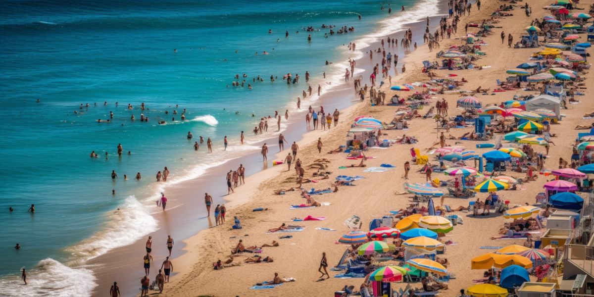Ft Lauderdale Beach Crowd